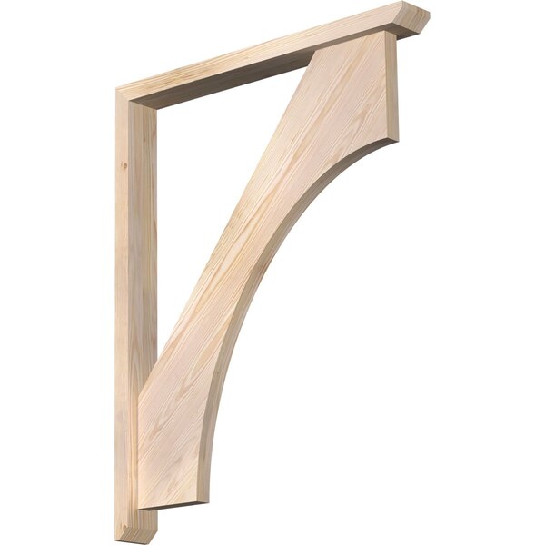 Ekena Millwork Westlake Slat Smooth Bracket w/ Offset Brace, Douglas Fir, 3 1/2"W x 30"D x 38"H BKT0402X30X38WTL06SDF - main